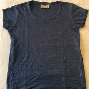 Everlane linen t-shirt, blue, S